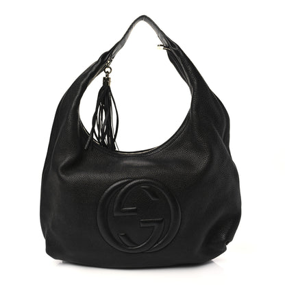 Gucci Pebbled Calfskin Soho Hobo Black 1 of 5