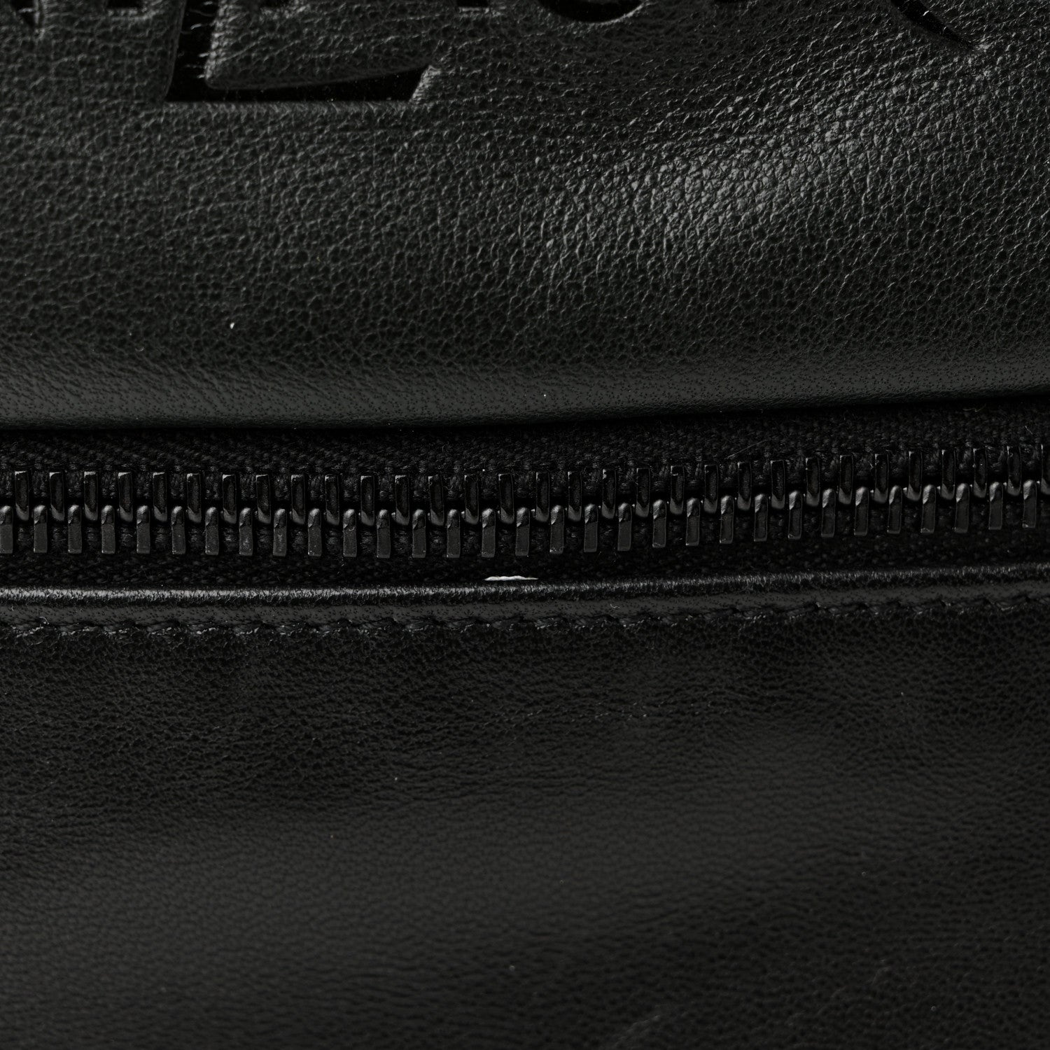Saint Laurent Lambskin Logo Debossed Backpack Black 11 of 11