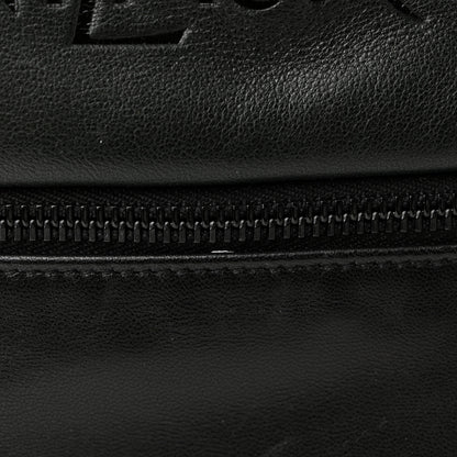 Saint Laurent Lambskin Logo Debossed Backpack Black 11 of 11
