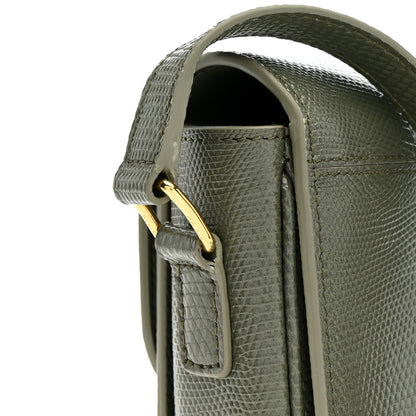 Celine Lizard Teen Triomphe Golden Khak 12 of 14