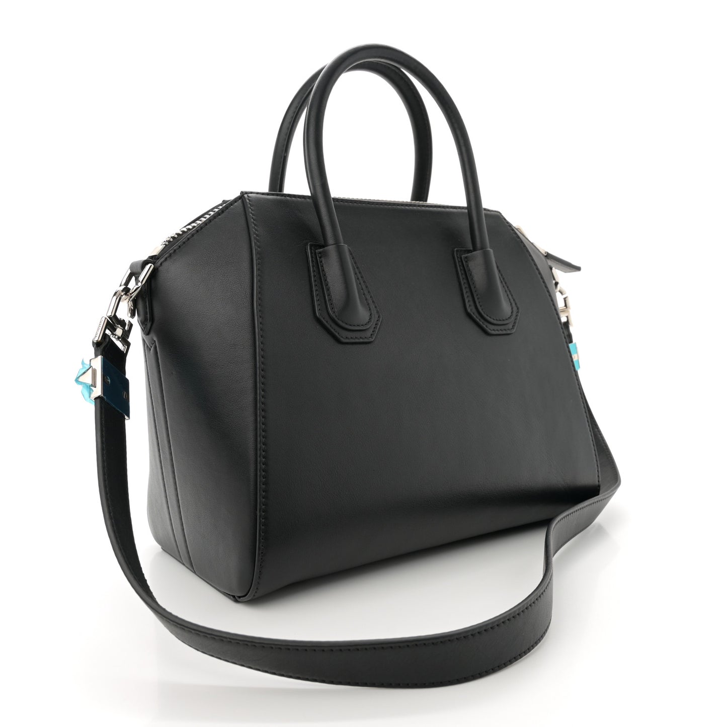 Calfskin Signature Logo Small Antigona Black