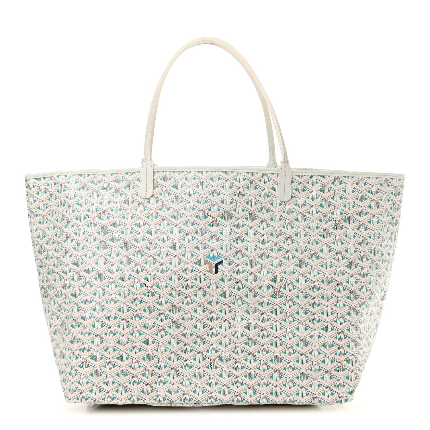 Goyard Goyardine Saint Louis Claire Voie GM White Opaline 3 of 11