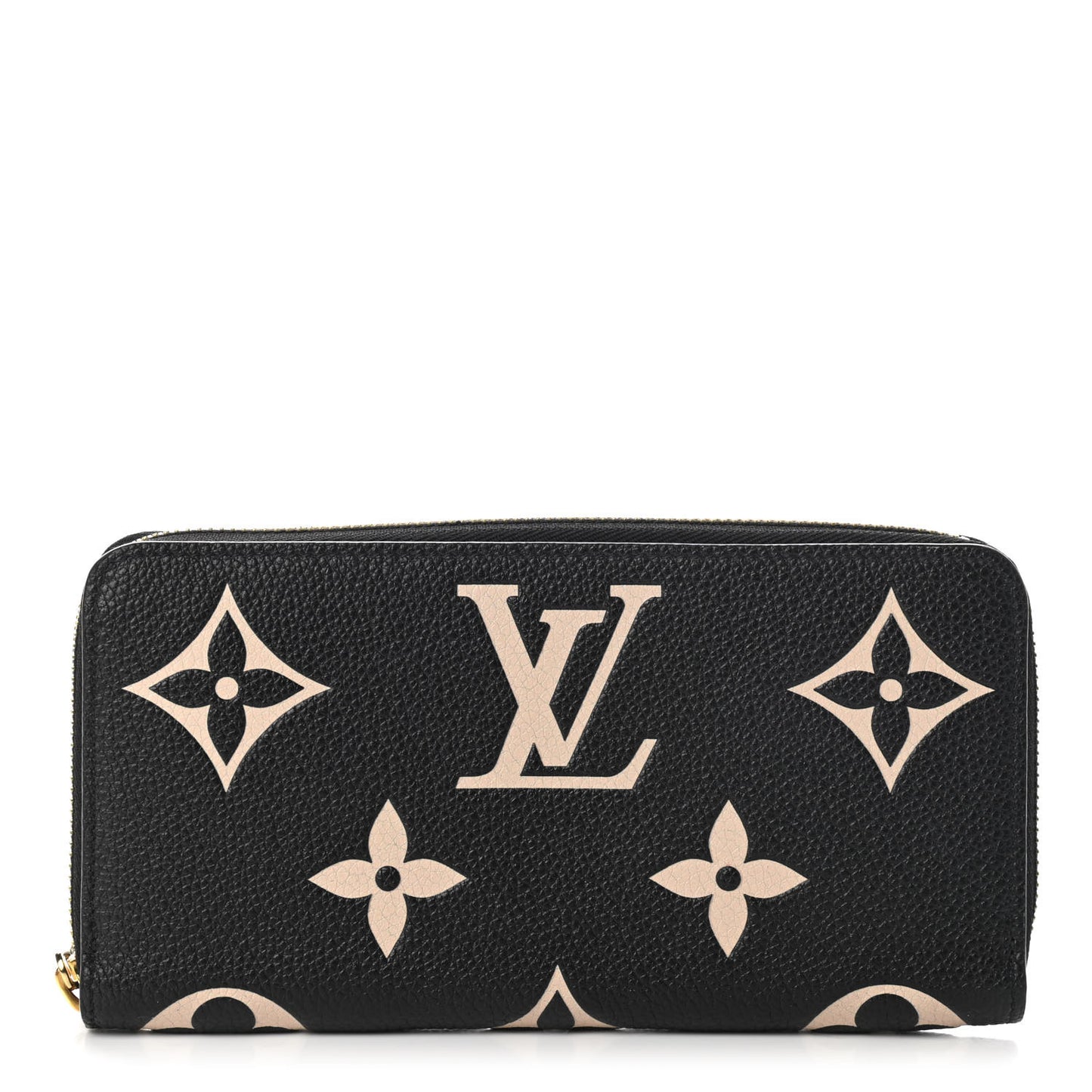 Empreinte Monogram Giant Zippy Wallet Black Beige