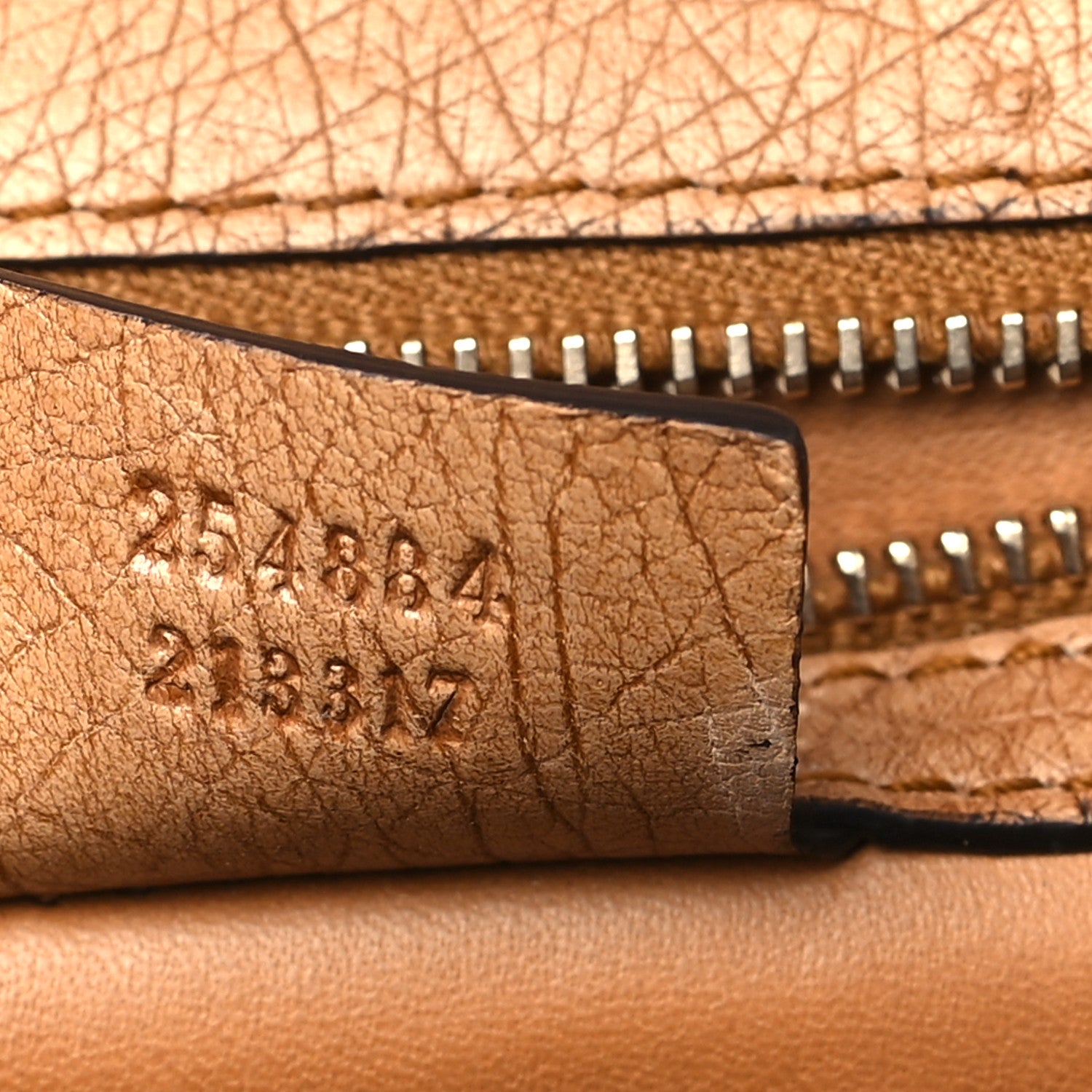 Gucci Ostrich Medium New Bamboo Top Handle Bag Brown 8 of 13