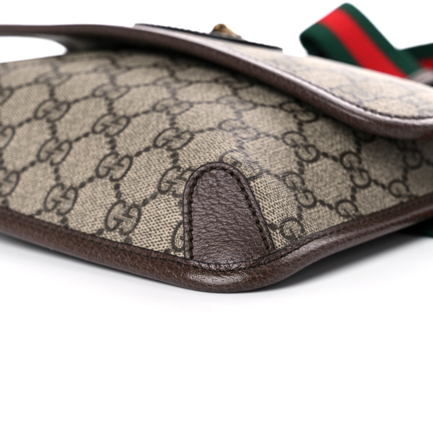 Gucci GG Supreme Monogram Neo Vintage Web Belt Bag Brown 11 of 11