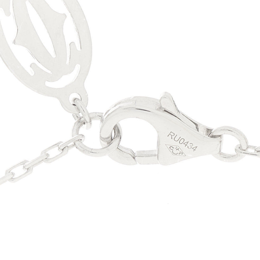 Cartier 18K White Gold Diamond LM D'Amour Pendant Necklace 4 of 6