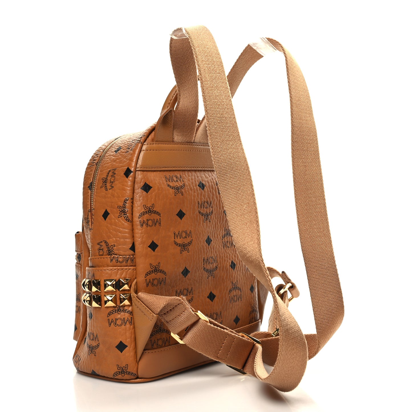 Visetos Side Stud Mini Stark Backpack Cognac
