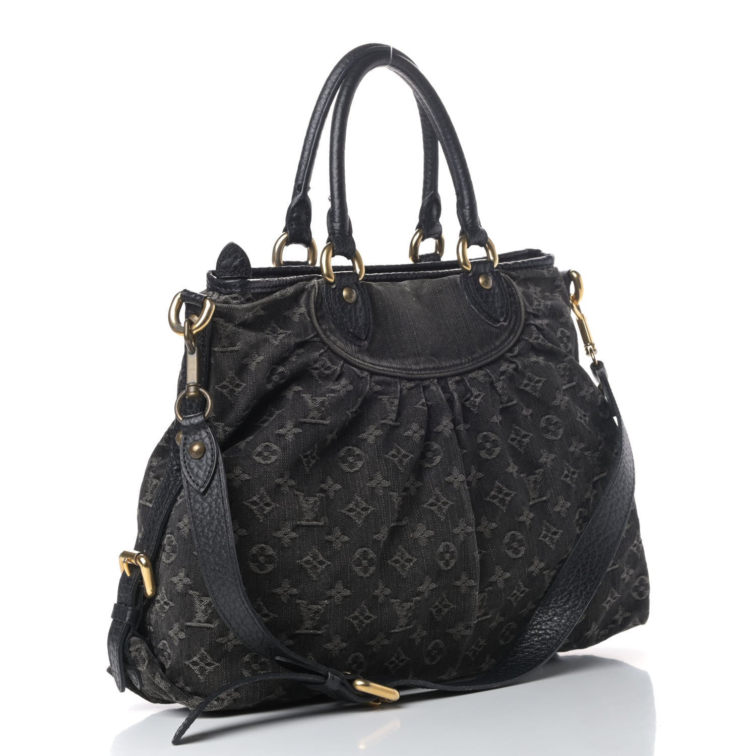 Louis Vuitton Denim Neo Cabby GM Black 2 of 8