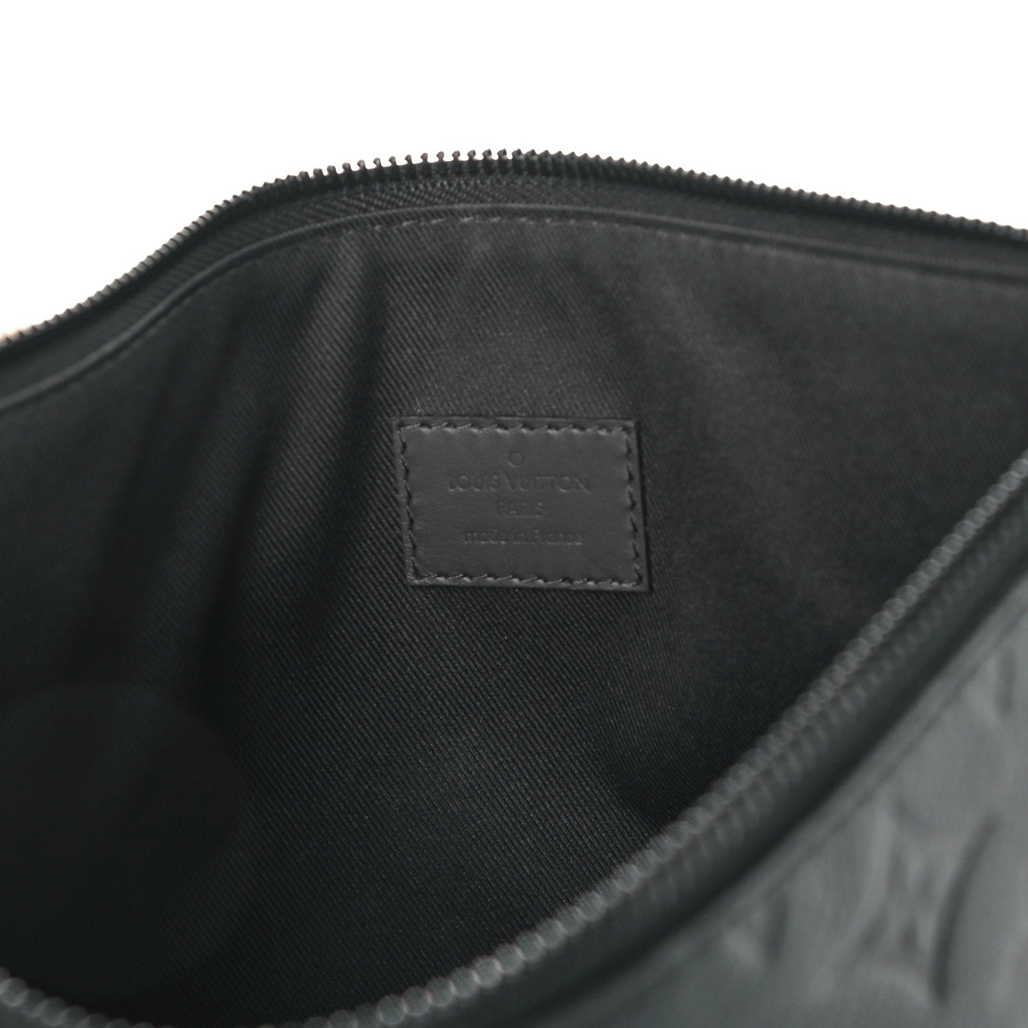 Louis Vuitton Calfskin Monogram Shadow Pochette Black 6 of 10