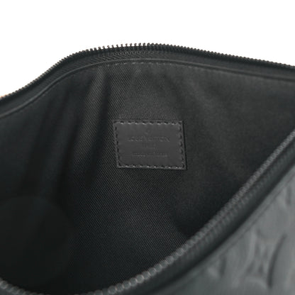 Louis Vuitton Calfskin Monogram Shadow Pochette Black 6 of 10