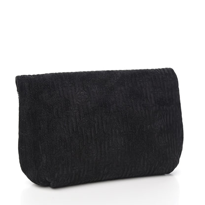 Louis Vuitton Suede Monogram Motard Afterdark Clutch Black 2 of 6