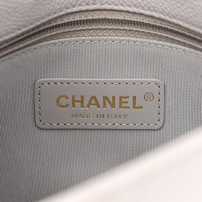 Chanel Caviar Quilted Small City Walk Flap Light Grey 6 of 10