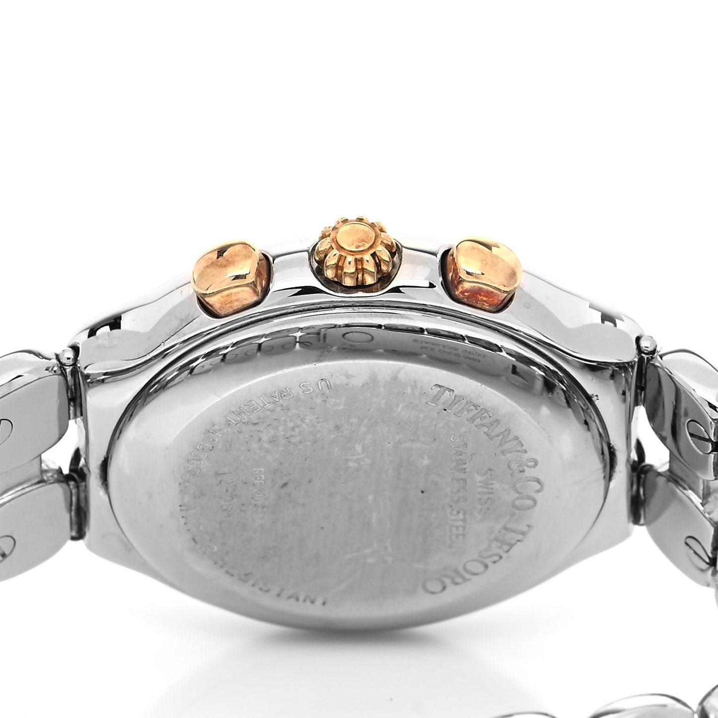 Stainless Steel 18K Yellow Gold 36mm Tesoro Chronograph Quartz Watch