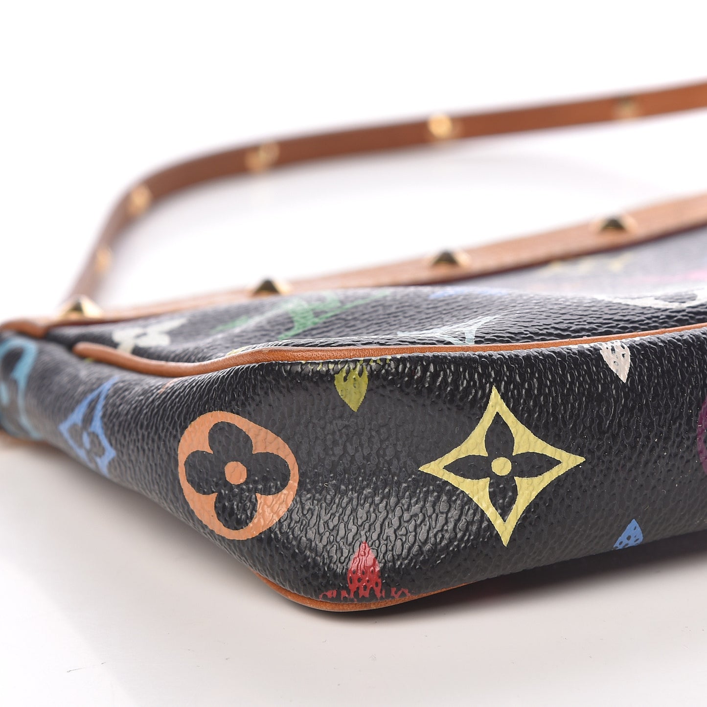 Monogram Multicolor Pochette Accessories Black