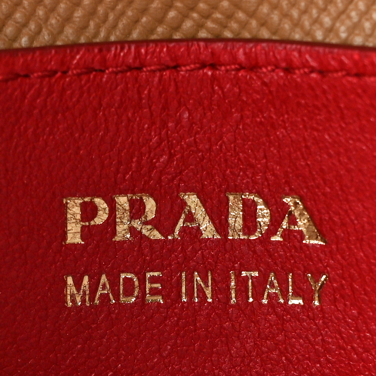 Prada Saffiano Cuir Large Double Bag Caramel Fuoco 7 of 11