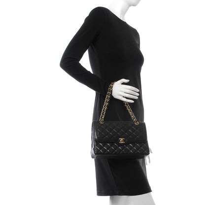 Chanel Lambskin Quilted Medium Double Flap Black 2 of 13