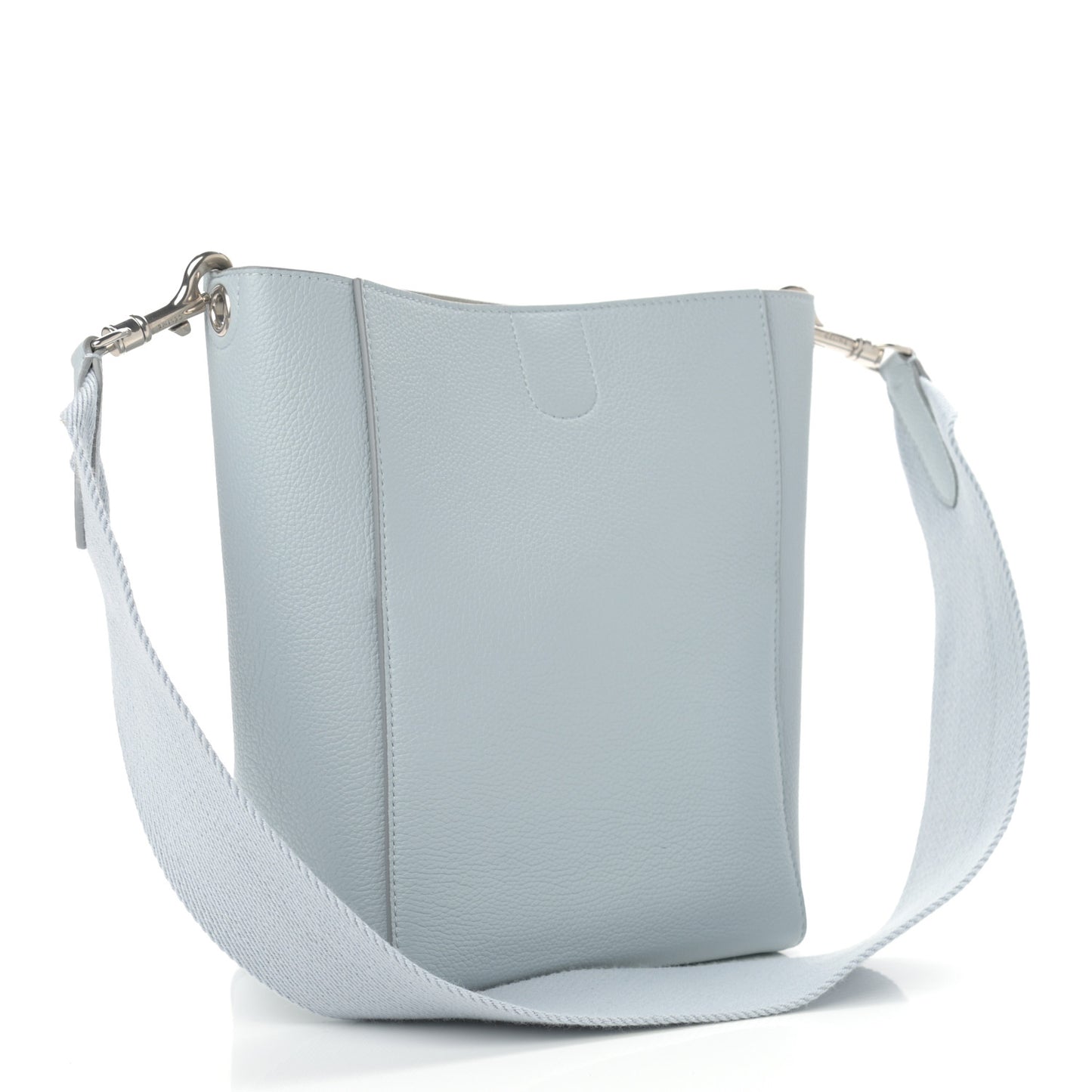 Soft Grained Calfskin Small Sangle Bucket Bag Storm