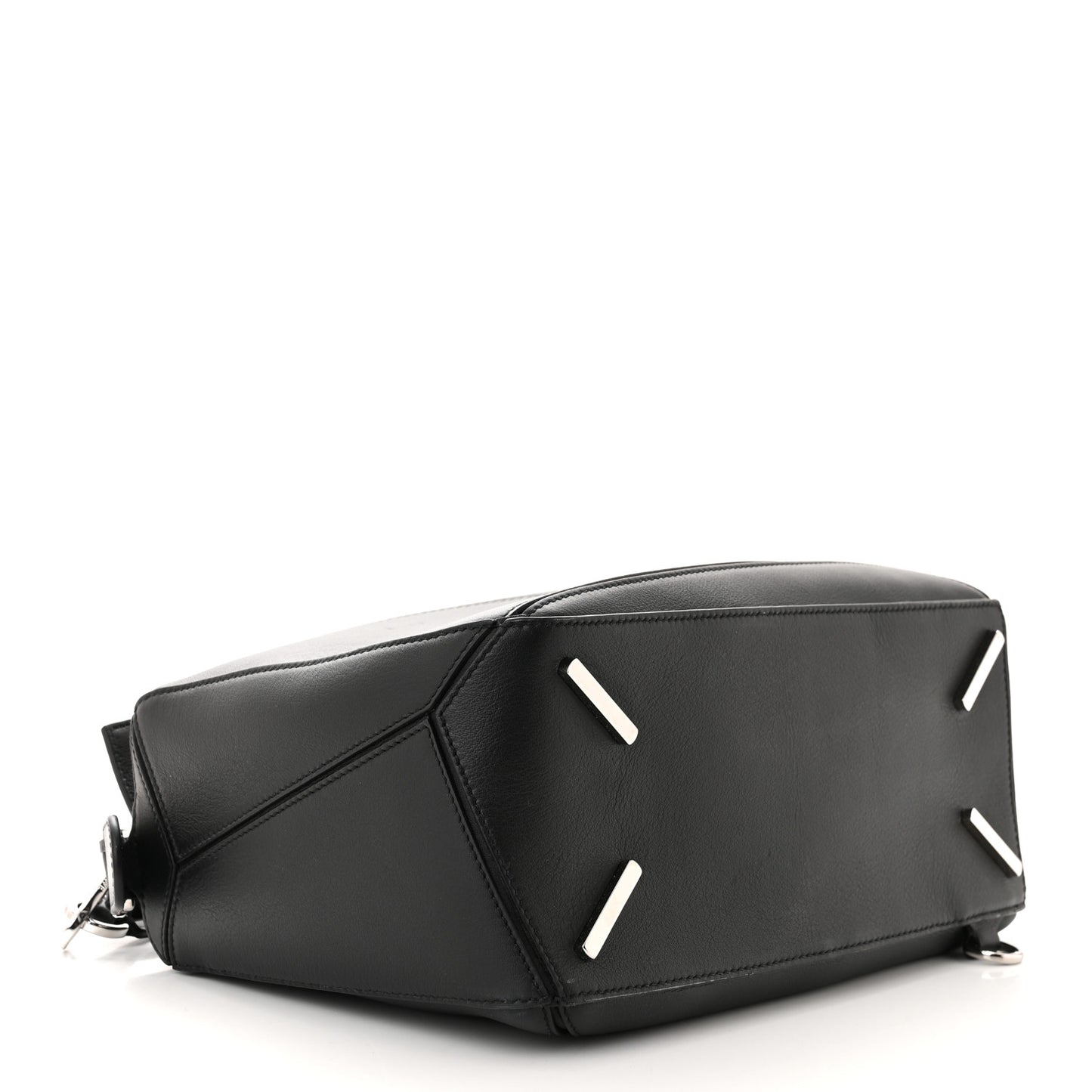 Calfskin Medium Puzzle Bag Black