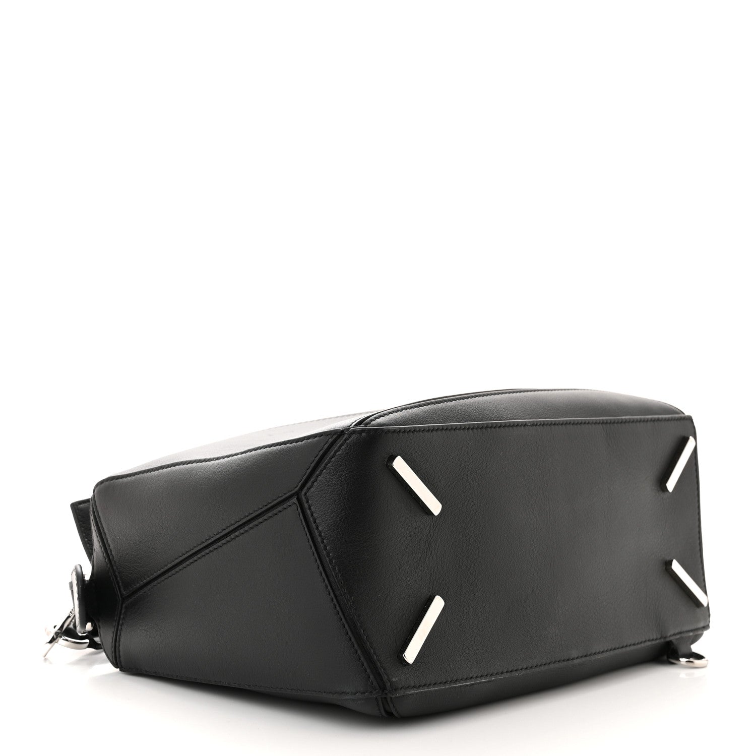 Loewe Calfskin Medium Puzzle Bag Black 4 of 9