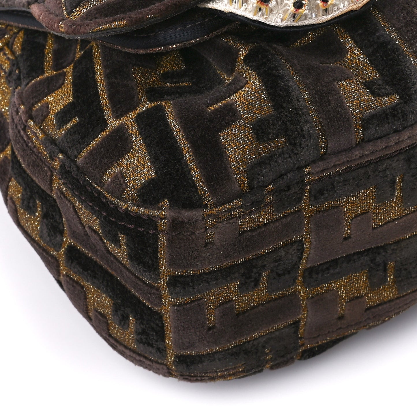 Velvet FF Beaded Embellished B Bag Multcolor