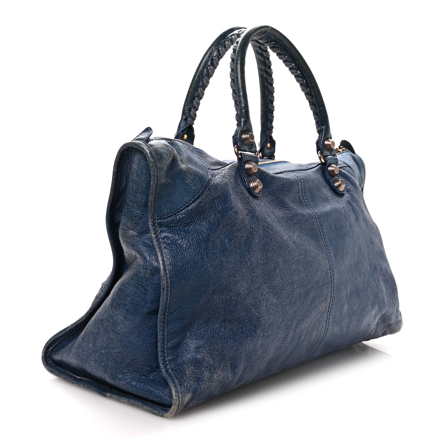 Balenciaga Agneau Giant 12 Gold Hardware Work Bleu Glacier 1878521
