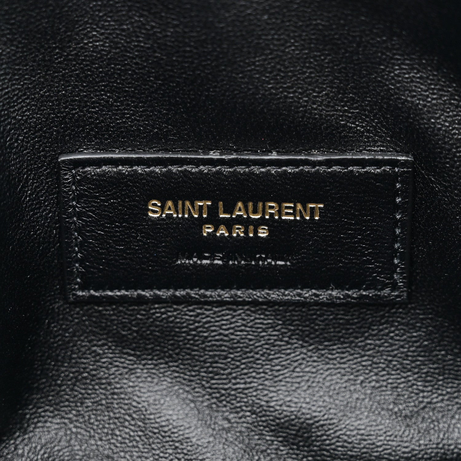 Saint Laurent Lambskin Quilted Gaby Zipped Pouch Rouge Cabernet 6 of 12