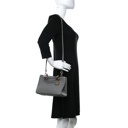 Christian Dior Calfskin Mini Diorissimo Tote Gris 2 of 11