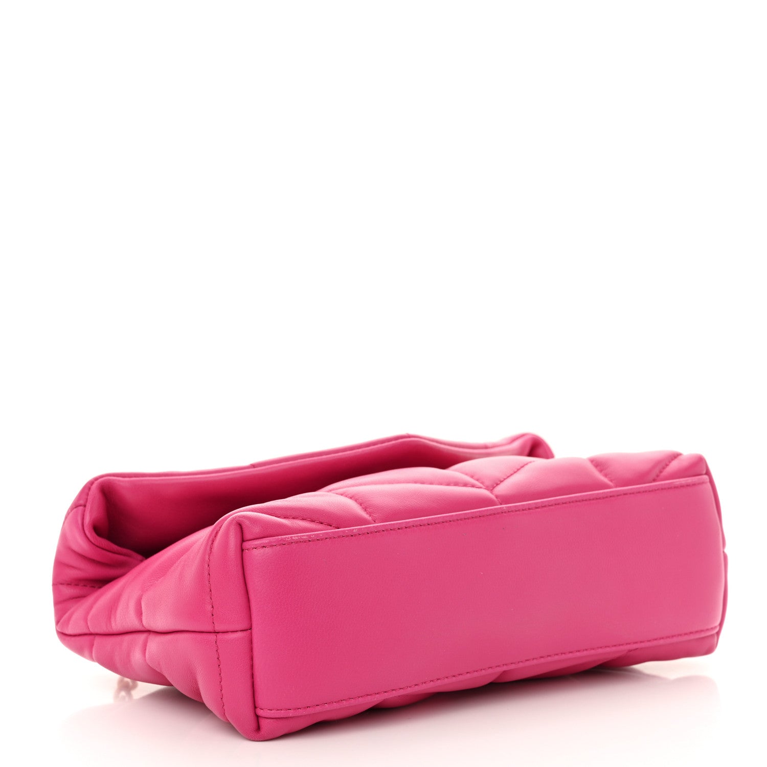 Saint Laurent Lambskin Quilted Toy Loulou Puffer Monogram Chain Satchel Bubblegum 4 of 11