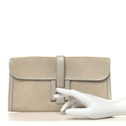 Hermes Veau Doblis Swift Jige Elan 29 Clutch Sauge 2 of 10