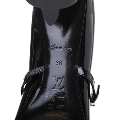 Louis Vuitton Patent Uniformes Silhouette 40mm Pumps 36 Black 6 of 9