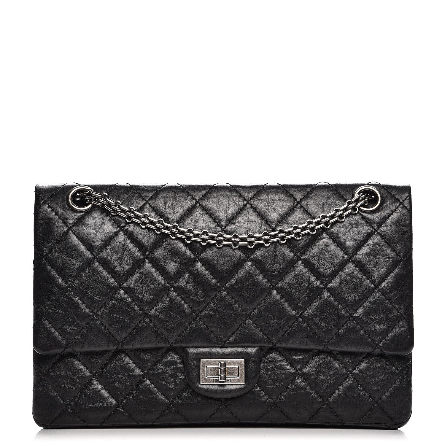 Chanel Aged Calfskin Quilted 2.55 Reissue 226 Flap Black 1 of 7