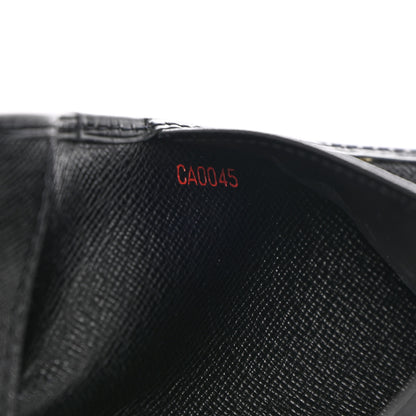 Louis Vuitton Epi Checkbook Organizer Wallet Black 7 of 7