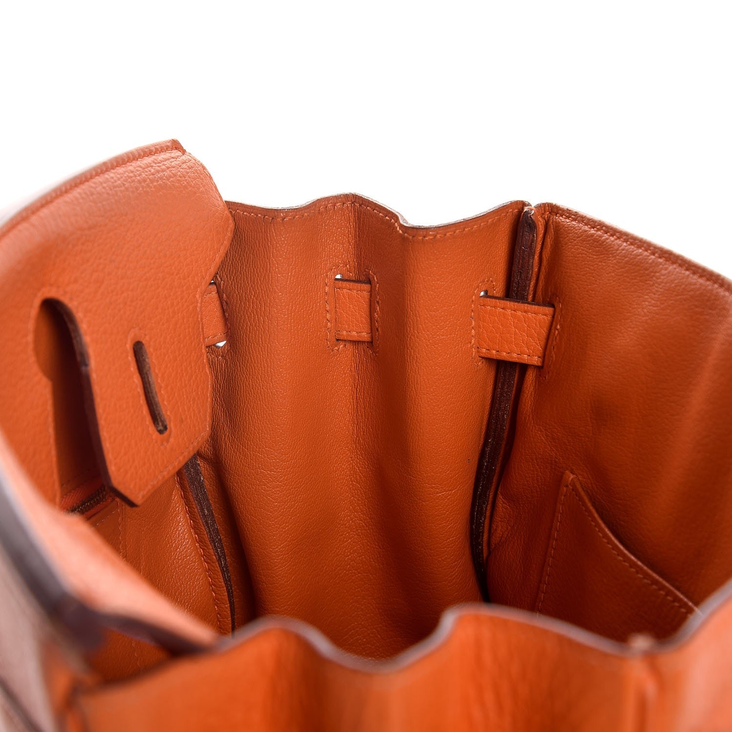 Hermes Taurillon Clemence Birkin 30 Orange 11 of 39