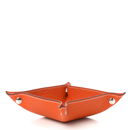 Hermes Taurillon Clemence Mises et Relances Change Tray Potiron 4 of 10