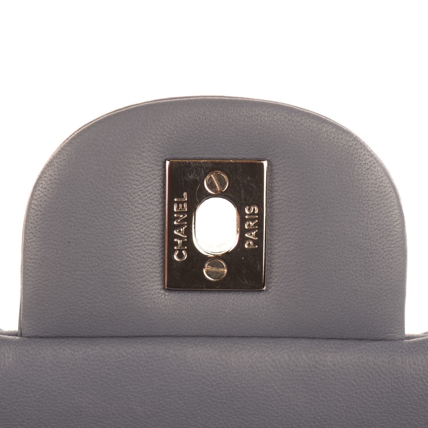 Chanel Lambskin Quilted Maxi Double Flap Purple 8 of 8