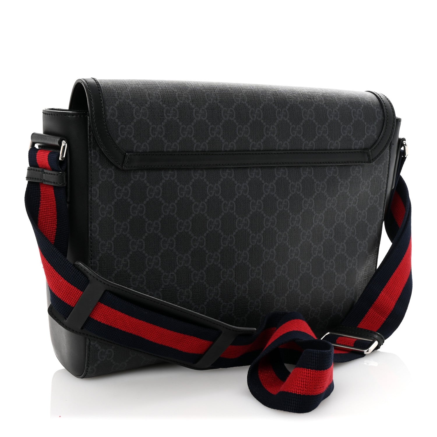 Gucci GG Supreme Monogram Night Courrier Flap Messenger Black Multicolor 3 of 10