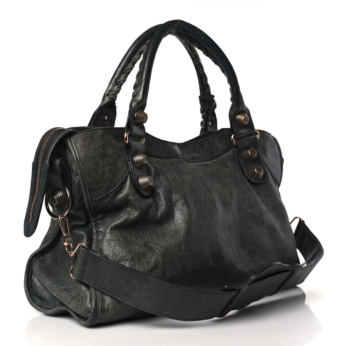 Agneau Giant 21 Rose Gold Hardware City Anthracite