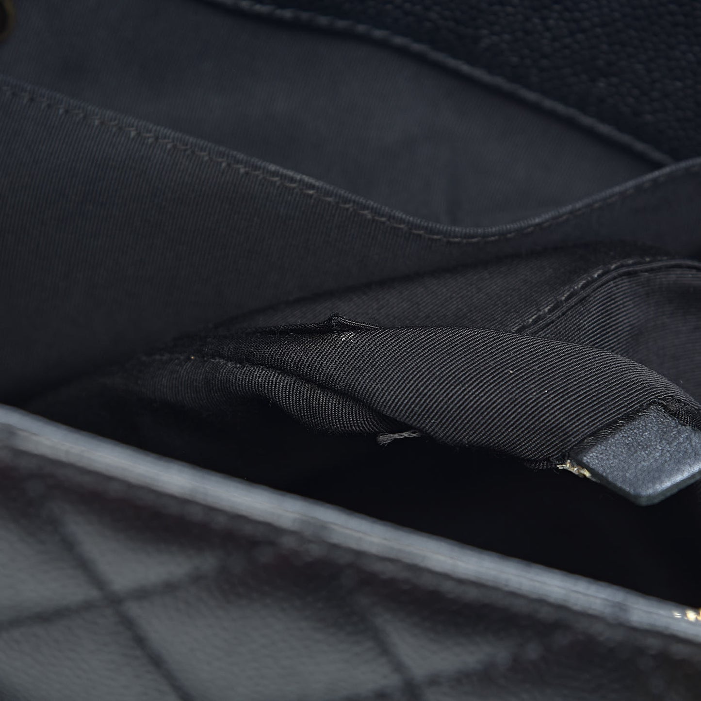 Caviar Quilted Grand Shopping Tote GST Black