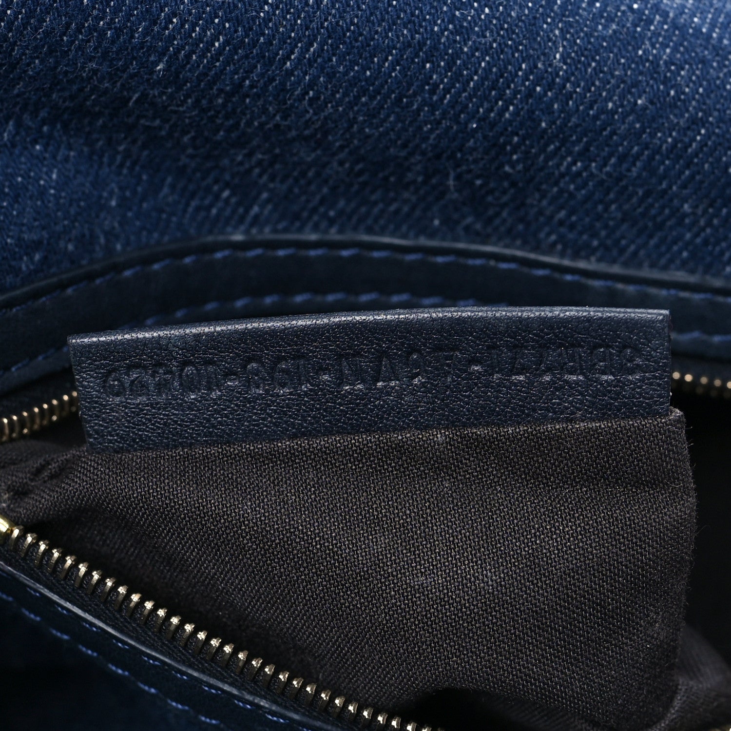 Fendi Denim Large Baguette Blue Arancio Fluo 7 of 16