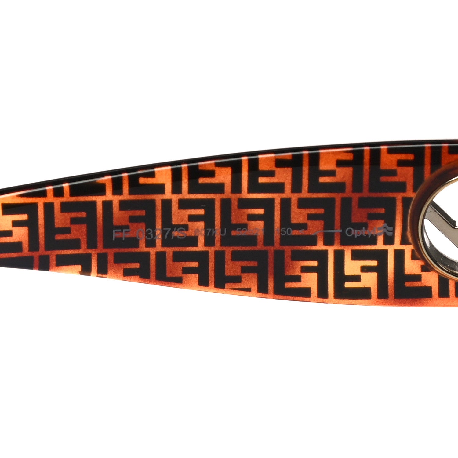 Fendi Acetate F is Fendi FF 51mm Sunglasses 0327/S Tortoise Camouflage 6 of 7