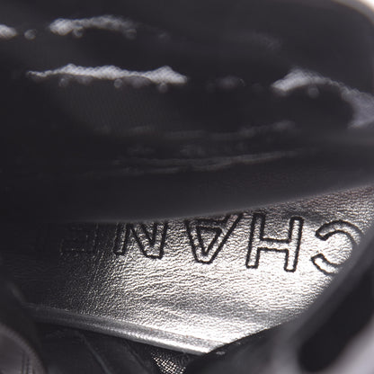 Chanel Sequin Mesh Short Boots 35.5 Black 7 of 9