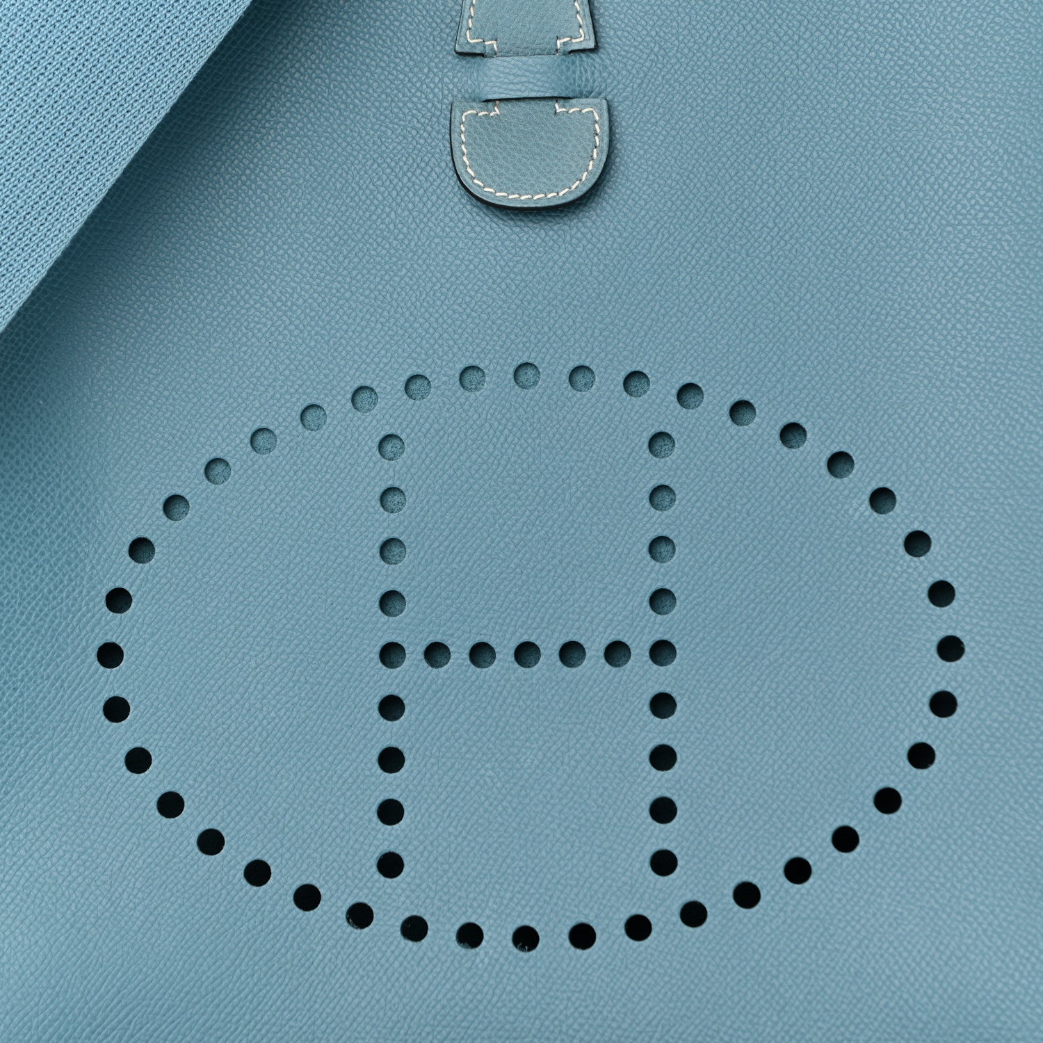 Hermes Epsom Evelyne II GM Blue Jean 7 of 9