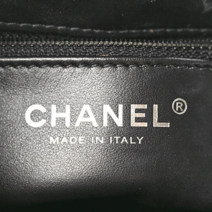 Chanel Printed Denim Quilted Nano Kelly Shopper Black Grey 6 of 10