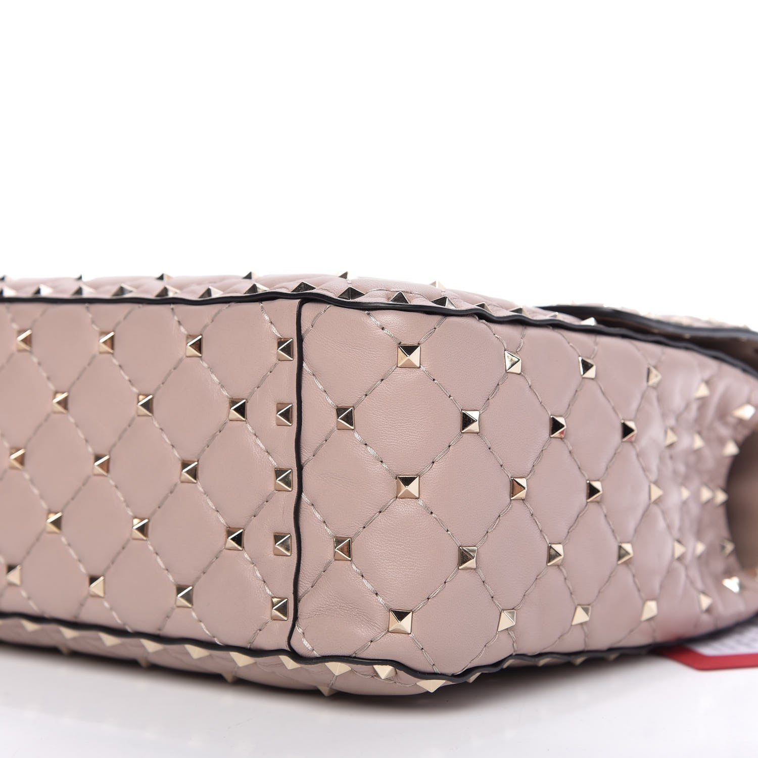Valentino Garavani Nappa Large Rockstud Spike Shoulder Bag Poudre 7 of 9