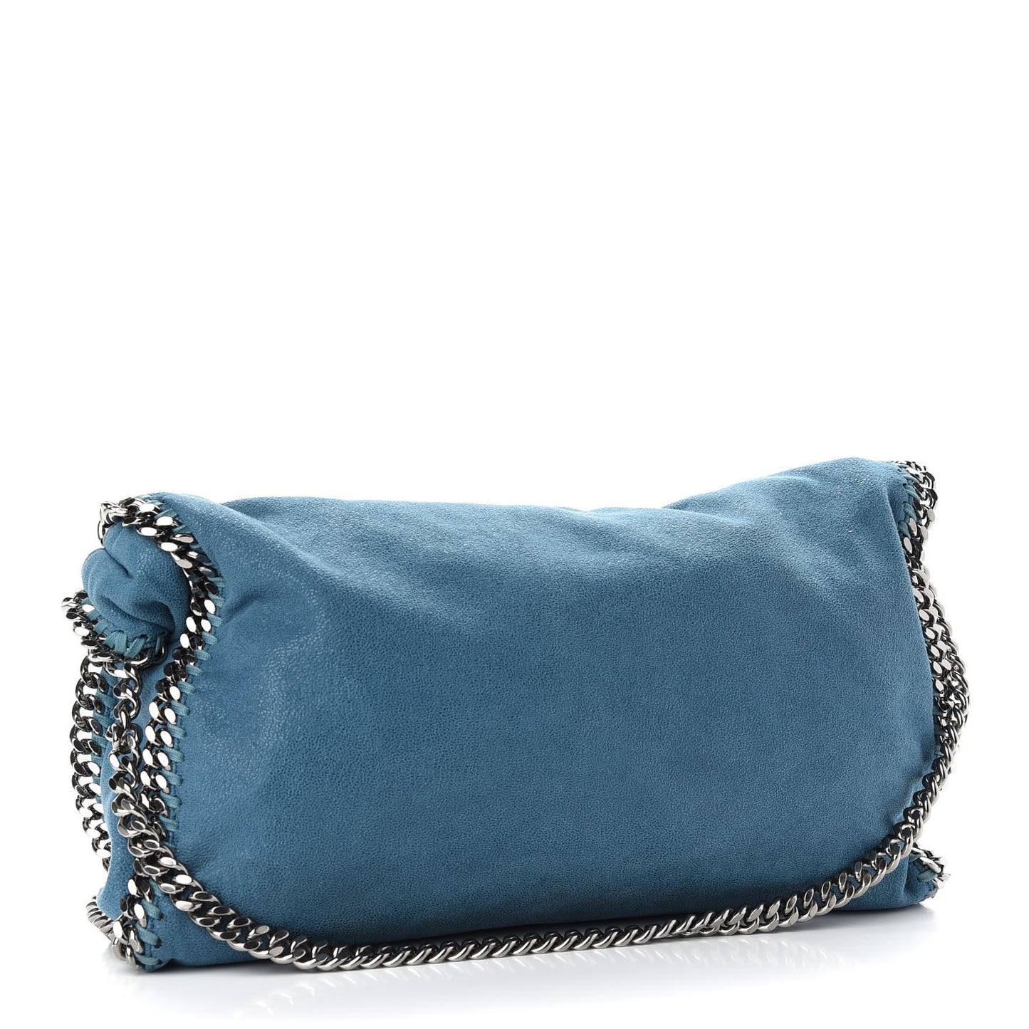 Shaggy Deer Falabella Fold Over Tote Blue