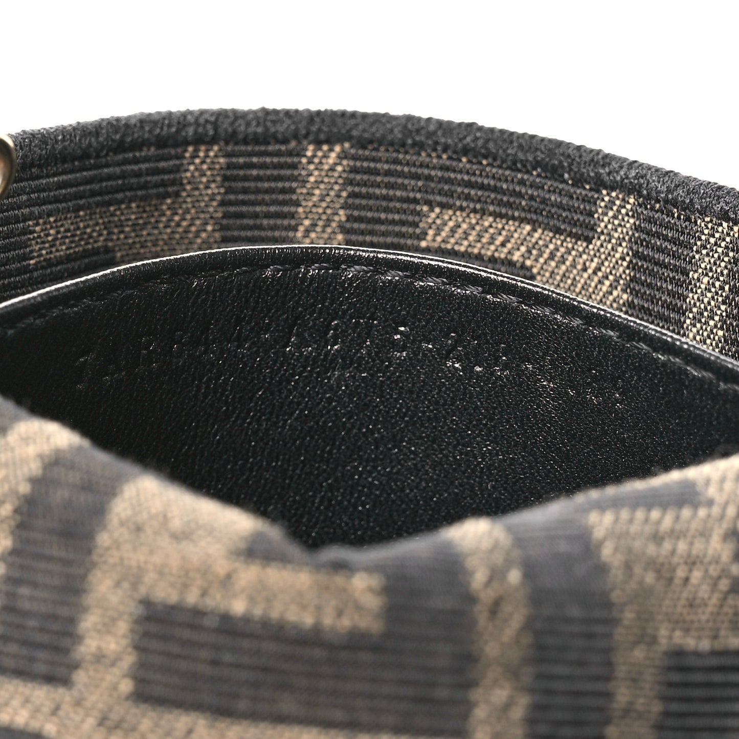 Fabric Jacquard FF 1974 Nano Baguette Charm Tobacco Moro Black