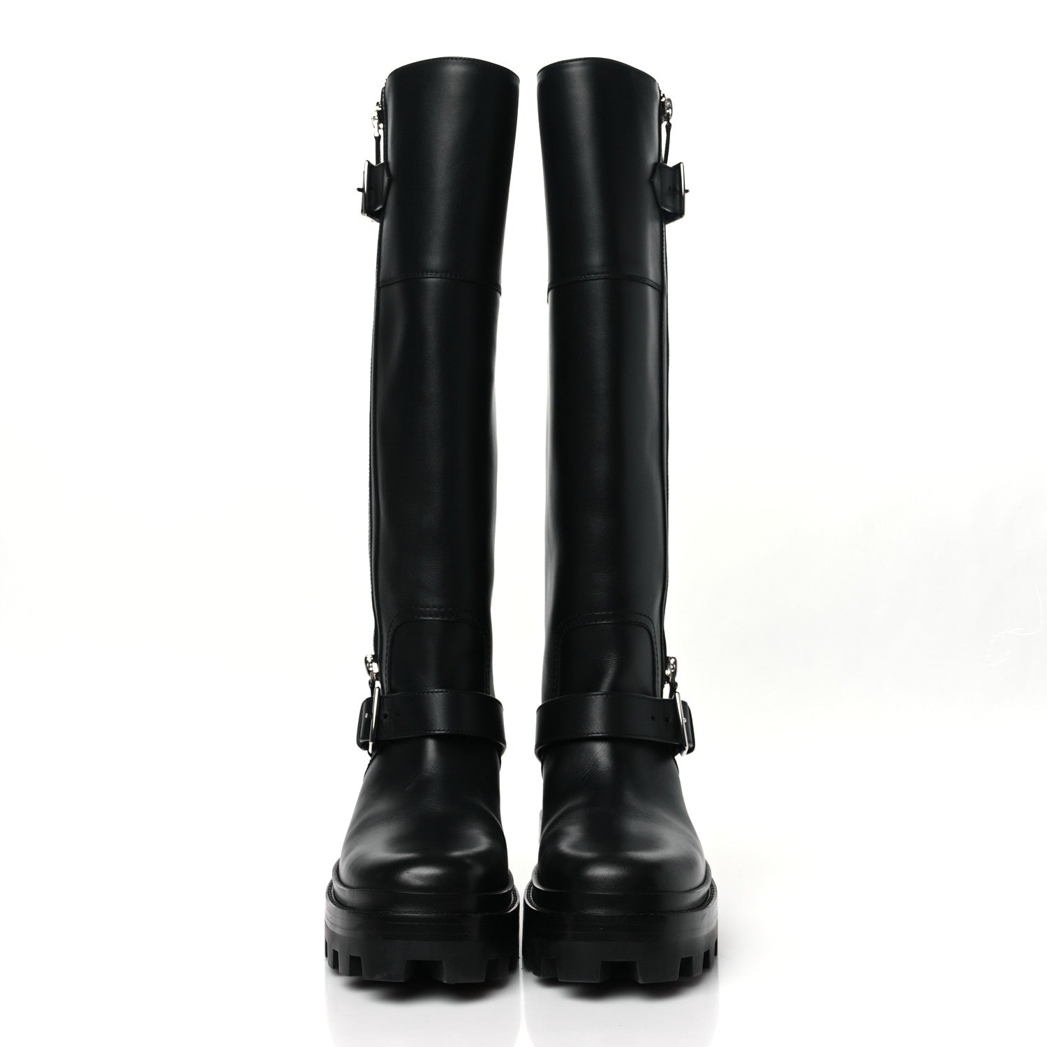 Hermes Calfskin Jaime Boots 37.5 Black 2 of 7