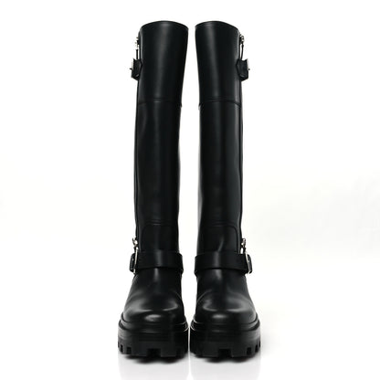 Hermes Calfskin Jaime Boots 37.5 Black 2 of 7
