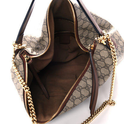 Gucci GG Supreme Monogram Large Linea A Hobo Light Brown 5 of 11