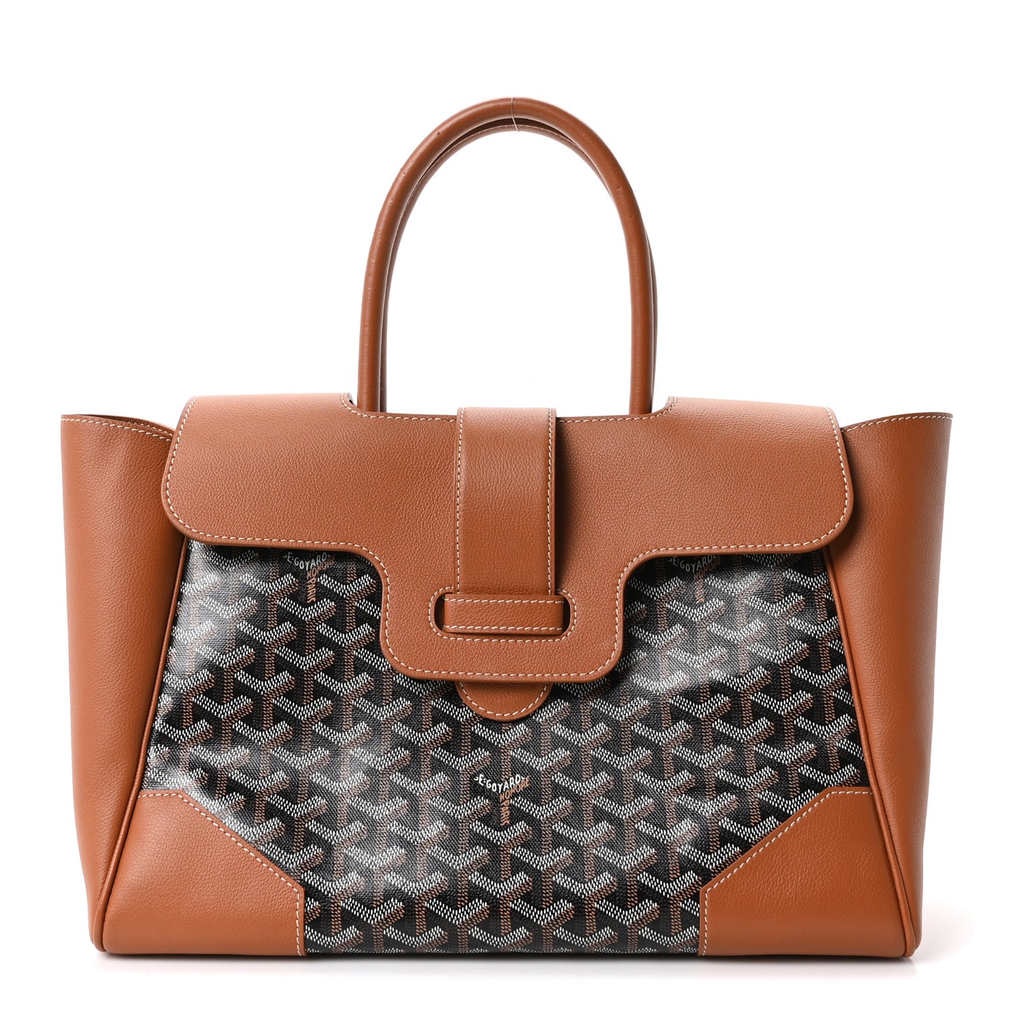 Goyardine Saigon Tote Black Gold
